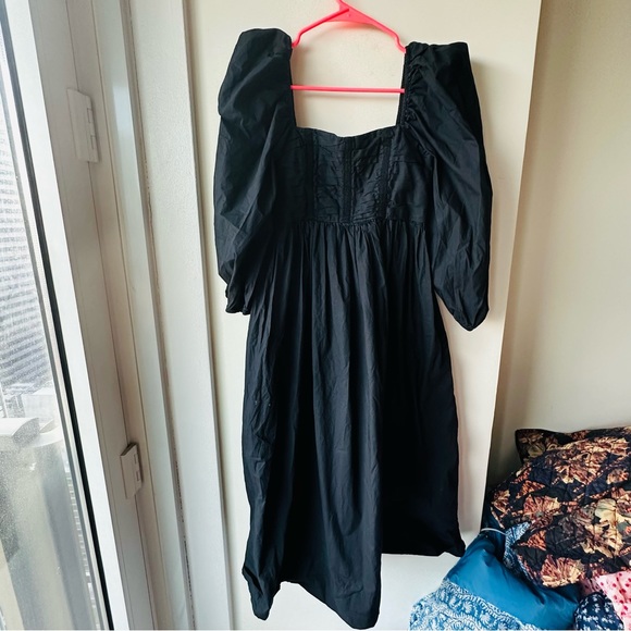 ULLA JOHNSON Lelani cotton poplin midi dress - Size US 2 - Picture 9 of 14